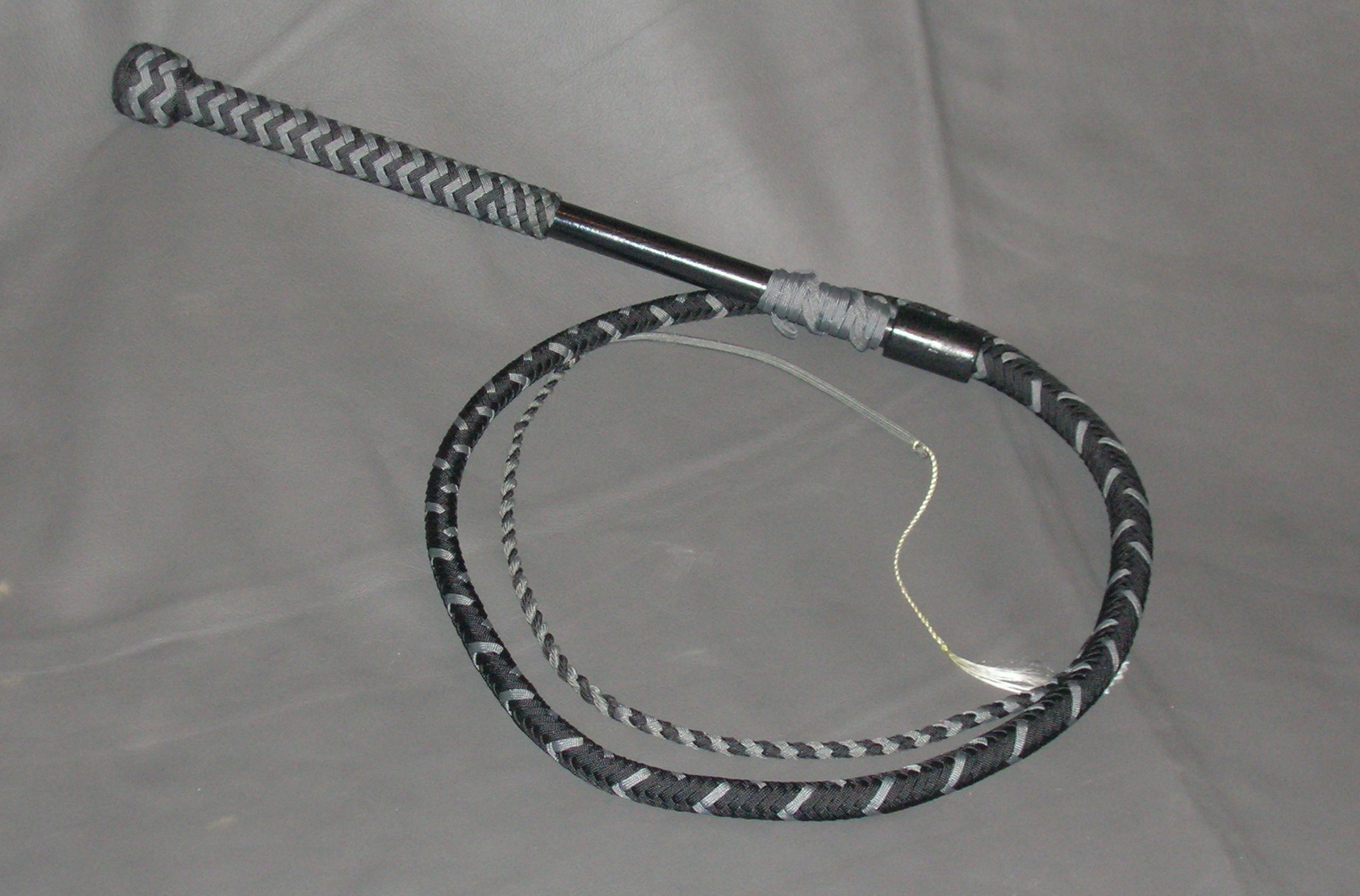 Grey and Black Pipe Whip