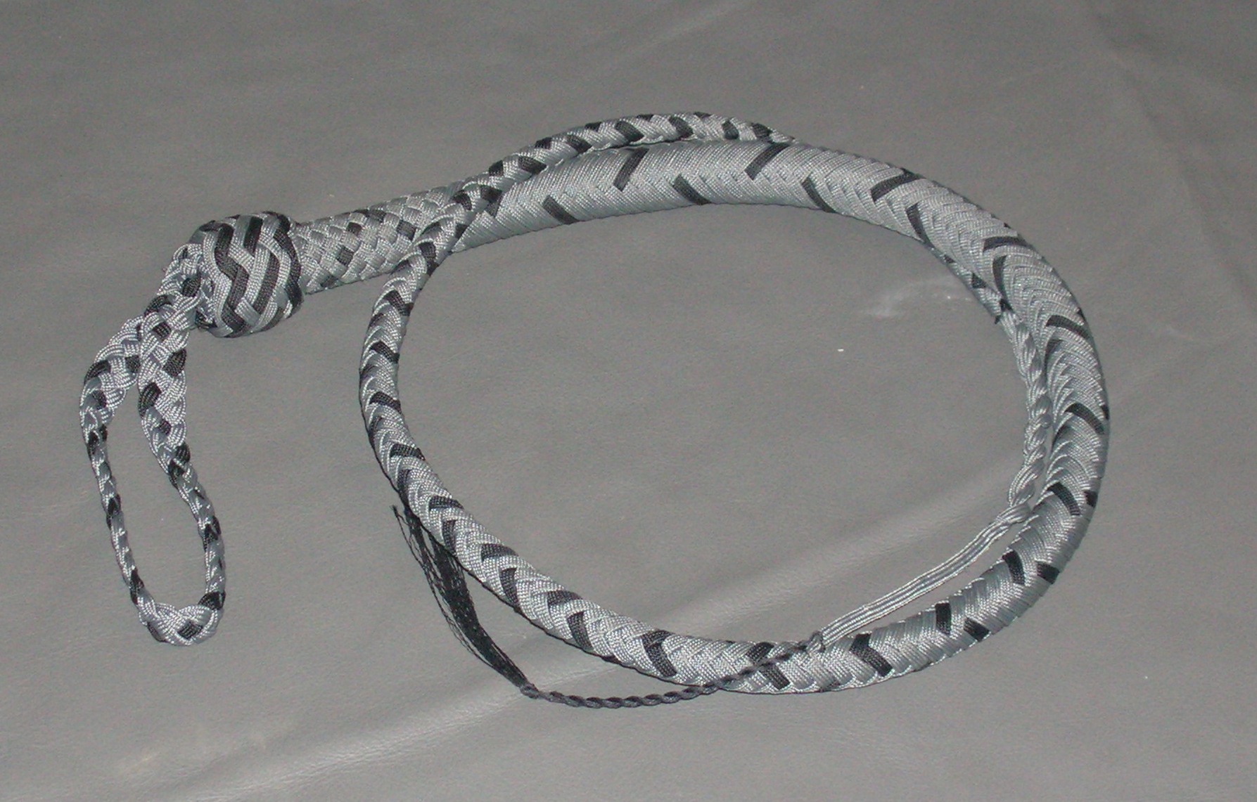 Grey and Black 4ft Nylon Signal Tail